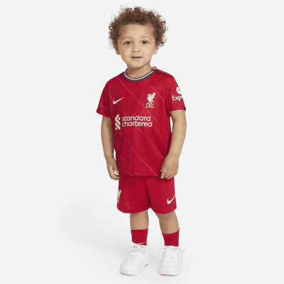 Liverpool FC 2021 22 Home Baby Toddler Soccer Kit